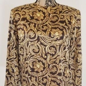 Kasper Women's Long Sleeve Top Blouse Sz 8